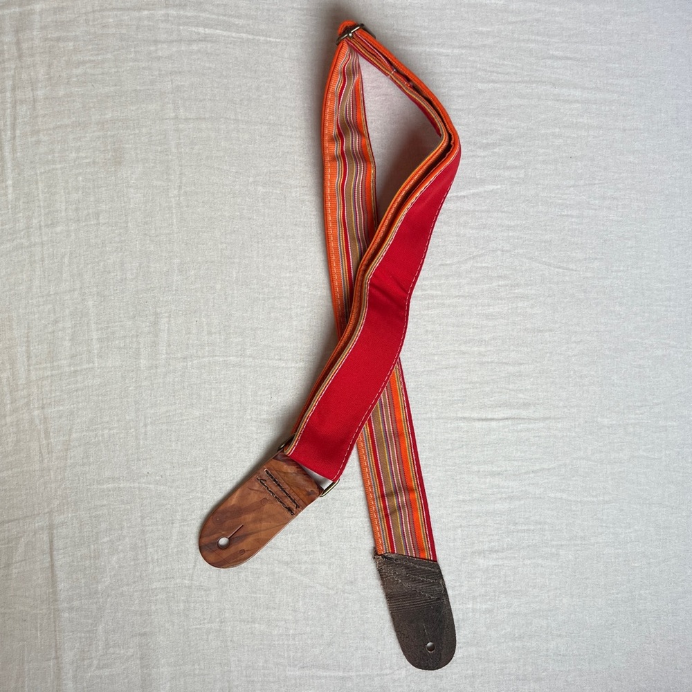 NWOT Mother Mary Company Red Stripe Guitar Strap